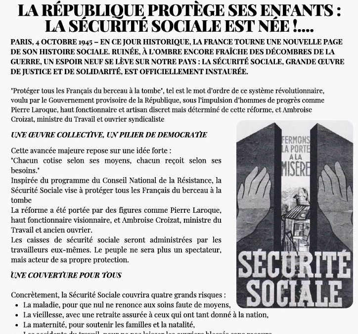 80 ans de conquêtes sociales, 80 ans à protéger